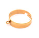 Adjustable ring - 18mm - Golden stainless steel and jump ring - Hole: 1mm (1)