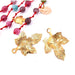 Leaf Pendant Golden Stainless Steel - 13mm - Hole: 0.8mm (2)