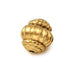 Round grooved lantern bead - Golden stainless steel 9x8.5mm - Hole: 1mm (1)