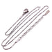 Stainless steel twisted snake chain necklace - 40+6cm - 1mm (1)