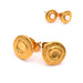 Round Post Earrings for 4mm Cabochons - Golden Steel (2)