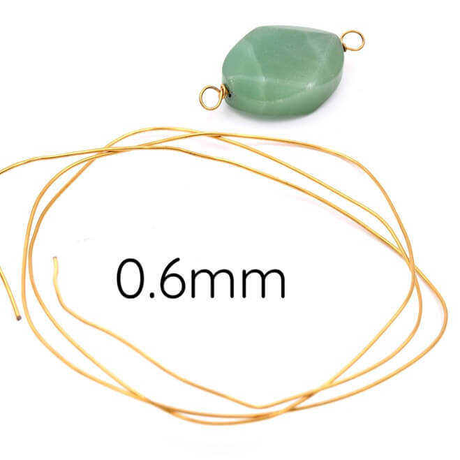 Stainless Steel Wire - Long-Lasting golden 0.6mm (50cm)