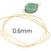 Stainless Steel Wire - Long-Lasting golden 0.6mm (50cm)