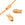 Beads wholesaler Fish-shaped bead - golden stainless steel - 9x4.5mm – Hole: 1mm (2)