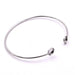 Oval bangle bracelet 55mm - stainless steel for 6mm cabochon (1)