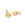Beads Retail sales Tiny heart shaped pendant - 7mm ribbed - golden stainless steel - 6mm ring (1)