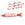 Beads Retail sales Fish pendant with red enamel stripes -Golden steel 40x8mm (1)