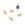 Beads wholesaler Screw eye for half-drilled beads - Goldensteel - 6x3mmx0.7mm (4)
