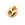 Beads wholesaler Coffee bean charm pendantGold-tone stainless steel - 15x13mm with jump ring (1)