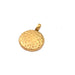 Full moon tiny charm - Golden steel - 8mm (1)