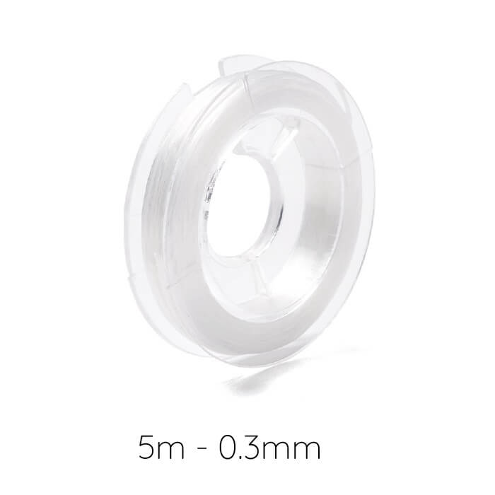 Transparent elastic thread 0.3mm (5m)