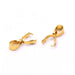 Pendant bails - Golden steel - 11x8x3mm - Spike 0.8mm (2)