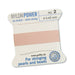 Pale pink nylon thread NYLONPOWER 0.45mm per 2m with needle (1)