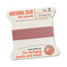Dark pink silk thread - 0.45mm - per 2m with needle (1)