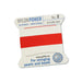 Red nylon thread NYLONPOWER 0.45mm x 2m with needle (1)