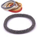 Nepalese crocheted bangle bracelet Plain purple amethyst 65mm (1)