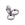 Beads wholesaler Stardust Rondelle Separator Bead 10x5mm Platinum Plated - Hole: 1.8mm (3)