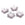 Beads Retail sales Filigree flower pendant bead Platinum-coloured brass - 24x5mm - Hole: 1mm (4)