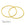 Beads wholesaler Closed jump rings link - yellow golden brass striated 30x1mm (2)