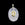 Beads wholesaler Quartz crystal oval pendant with zircon eye 18mm - Hole: 1.8mm (1)