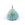 Beads wholesaler Carved shell amazonite pendant - golden brass and zircon -23x20mm (1)