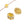 Beads wholesaler Multi-strand oval bead - Matte golden brass and yellow agate - 12x10mm (1)