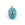 Beads Retail sales Amazonite and blue cubic zirconia oval pendant -18mm - Hole: 1.8mm (1)