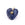 Beads wholesaler Heart pendant carved - lapis - golden brass and zircon 25mm (1)