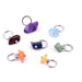 Charms beads mix gemstone chips 6-11mm steel ring (7)