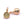 Beads wholesaler Prehnite round charm pendant golden brass light gold 7mm (1)