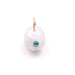 Oval Moonstone pendant and gold filled ring - 12x10mm (1)
