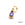 Beads wholesaler Drop charm pendant purple zircon Quality golden 8x3mm (1)