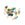 Beads Retail sales Tiny African Turquoise bead charm 3mm golden steel (10)