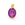 Beads Retail sales Oval medal with Gadalupe Virgin - purple enamel 15mm and bail (1)