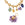 Beads wholesaler Flower pendant amethyst faceted beads and gold copper 10x14mm (1)