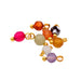 Pendant charm mix stones 4mm - Hole: 1mm (8)
