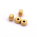 Stardust rondelle bead Golden brass 6x3.5mm - Hole: 1.5mm (4)