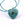 Beads wholesaler Amazonite Heart Pendant and Zircon Eye 26mm - Hole: 4mm (1)