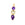 Beads wholesaler Amethyst and citrine pendant 21x7mm - Hole: 2mm (1)