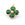 Beads wholesaler Raw emerald flower pendant in fine Golden silver 16mm Hole: 1mm (1)