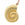 Beads wholesaler Shell pendant Matte golden brass - 45mm - Hole: 3mm (1)