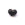 Beads Retail sales Heart bead - 7mm Black enameled brass - Hole: 1mm (1)