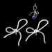 Knot pendant connector Silver-plated brass - 18x26mm - Hole: 1mm (2)