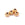 Beads wholesaler Grooved rondelle bead - Goldenbrass - 6x5mm - Hole: 1mm (4)