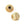 Beads wholesaler Round grooved bead - 6mm golden brass - Hole: 1.5mm (4)