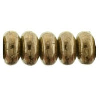 Bohemian bronze rondelle bead 3mm - Hole: 0.8mm (1thread-20cm)