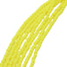 Czech fire-polished beads Neon yellow - 3mm (50)