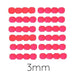 Czech fire-polished beads fluo Neon - PINK 3mm (50)