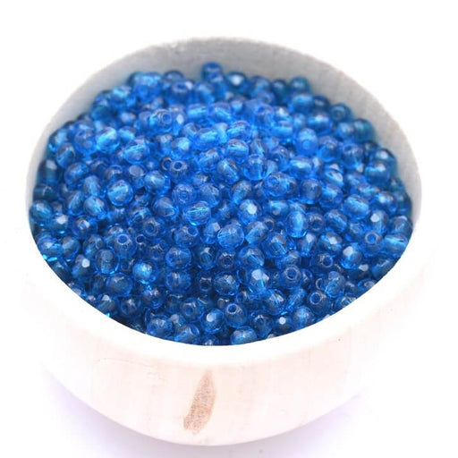Buy Firepolish Faceted bead Capri Blue 3mm (50)