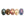 Beads wholesaler Bohemian faceted rondell bead Luster AB- Multi color 9x6mm (25)